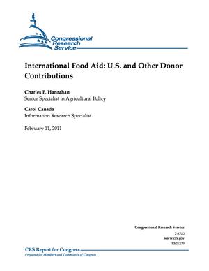International Food Aid: U.S. and Other Donor Contributions