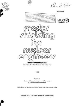 Reactor shielding for nuclear engineers