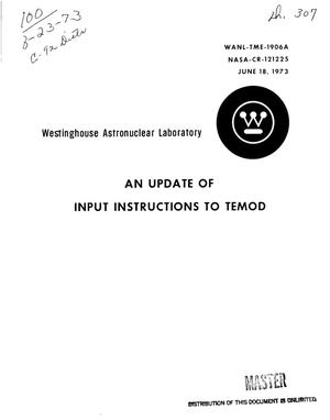 An update of input instructions to TEMOD