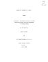 Thesis or Dissertation: Allegro For Orchestra In C Minor