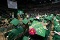 Primary view of [Graduation Caps at Undergraduate Commencement Ceremony]