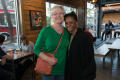Photograph: [Julie Buchanan and Dorothy Bland at gathering]