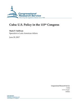 Cuba: U.S. Policy in the 115th Congress