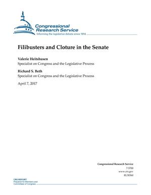 Filibusters and Cloture in the Senate