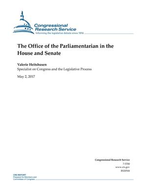 The Office of the Parliamentarian in the House and Sebate
