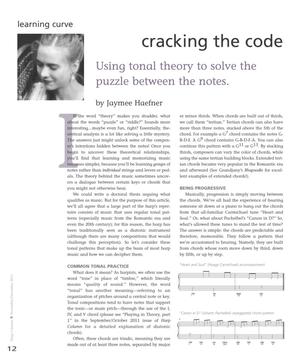 Cracking the Code: Using Tonal Theory to Solve the Puzzle Between the Notes
