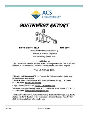 Southwest Retort, Volume 68, Number 9, May 2016