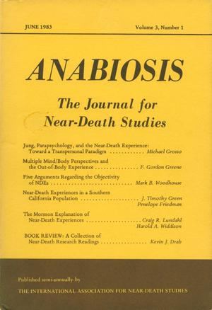 Anabiosis: The Journal for Near-Death Studies, Volume 3, Number 1, June 1983