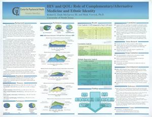 HIV and QOL: Role of Complementary/Alternative Medicine and Ethnic Identity