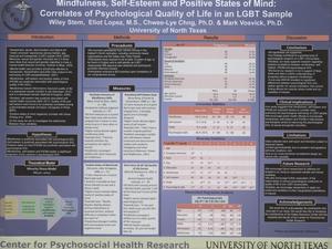 Mindfulness, Self-Esteem and Positive States of Mind: Correlates of Psychological Quality of Life in an LGBT Sample