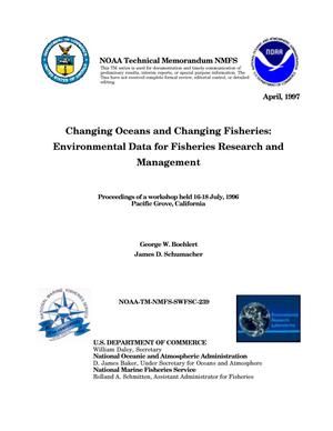 Primary view of object titled 'Changing Oceans and Changing Fisheries: Environmental Data for Fisheries Research and Management'.