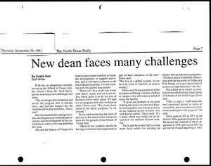 New dean faces many challenges