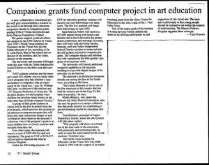 Companion grants fund computer project in art education
