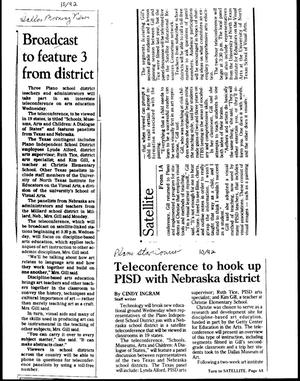 [Two Newspaper Clippings on NTIVEA and Nebraska Teleconference]
