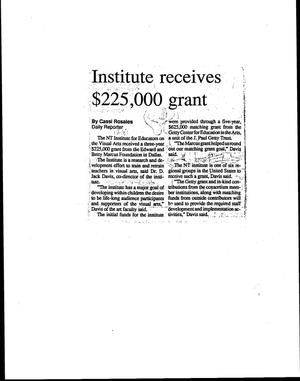 Institute receives $225,000 grant