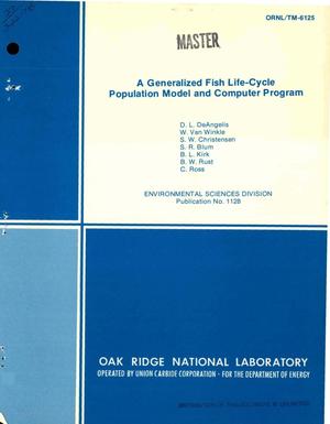 Generalized fish life-cycle poplulation model and computer program