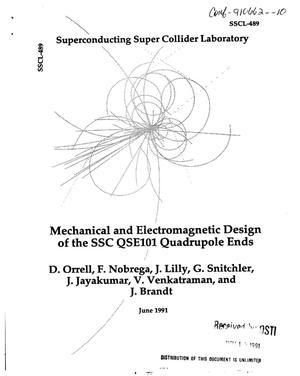 Mechanical and electromagnetic design of the SSC QSE101 quadrupole ends