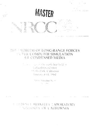 Problem of long-range forces in the computer simulation of condensed media