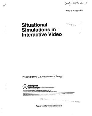 Situational simulations in interactive video