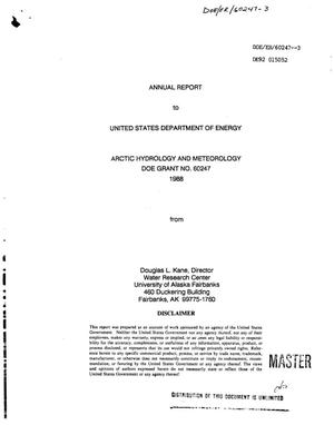Arctic hydrology and meteorology