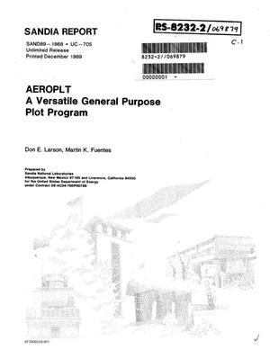 AEROPLT: A versatile general purpose plot program