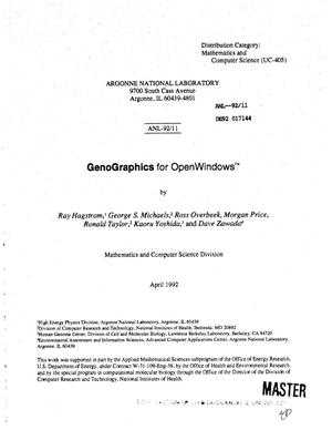 GenoGraphics for OpenWindows trademark