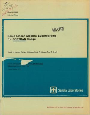 Basic linear algebra subprograms for FORTRAN usage. [BLAS, in FORTRAN and assembly language for IBM 360/67, CDC 6600 and 7600, and Univac 1108]