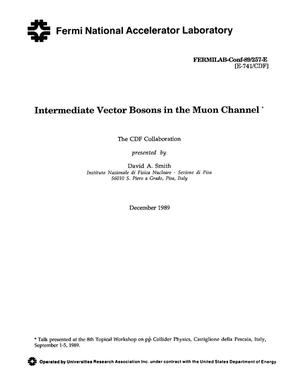 Intermediate Vector Bosons in the Muon Channel