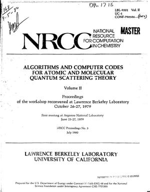 Algorithms and computer codes for atomic and molecular quantum scattering theory