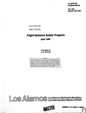 Flight-Systems Safety Program, April 1982. Progress report