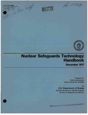 Nuclear safeguards technology handbook