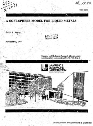 Soft-sphere model for liquid metals