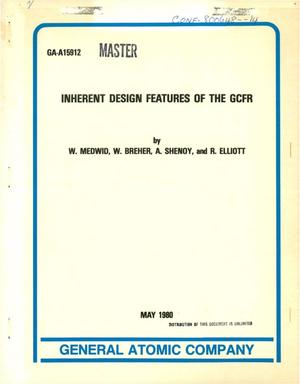 Inherent design features of the GCFR