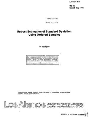 Robust estimation of standard deviation using ordered samples