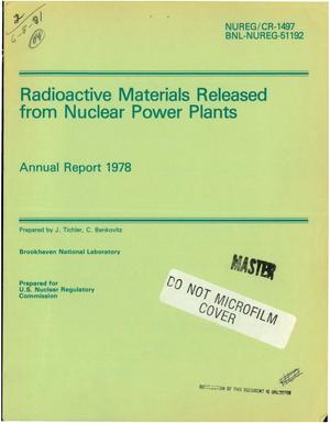 Radioactive materials released from nuclear power plants. Annual report 1978