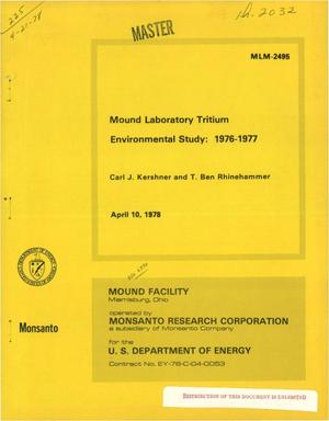 Mound Laboratory tritium environmental study: 1976--1977