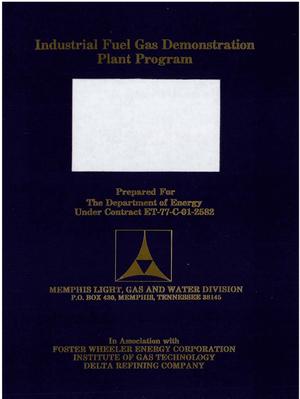 Industrial Fuel Gas Demonstration Plant Program. Monthly and quarterly progress report, September 1, 1978-September 30, 1978