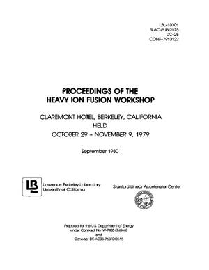 Proceedings of the heavy ion fusion workshop