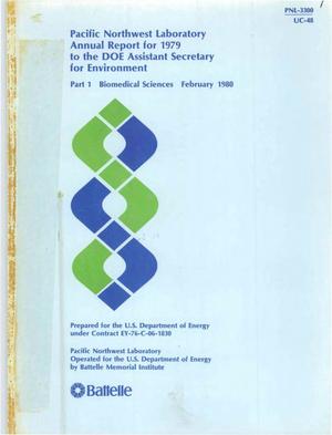 Pacific Northwest Laboratory annual report for 1979 to the DOE Assistant Secretary for Environment. Part 1. Biomedical sciences. [Lead abstract]