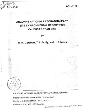 Argonne National Laboratory--East site environmental report for calendar year 1990