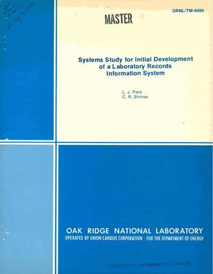 Systems study for initial development of a laboratory records information system