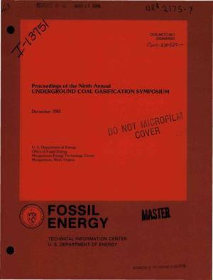 Proceedings of the Ninth Annual Underground Coal Gasification Symposium