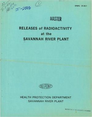 Releases of radioactivity at the Savannah River Plant, 1954-1980