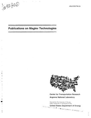 Publications on maglev technologies