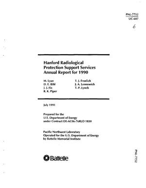 Hanford radiological protection support services annual report for 1990