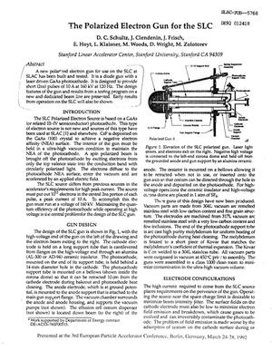 The polarized electron gun for the SLC