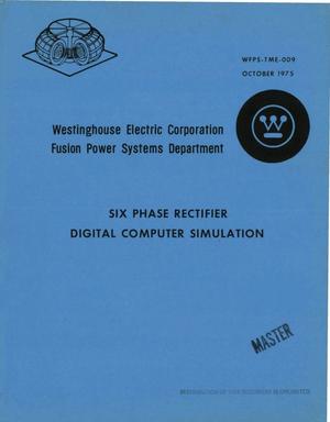 Six phase rectifier digital computer simulation