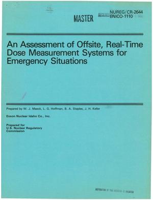 Assessment of offsite, real-time dose measurement systems for emergency situations
