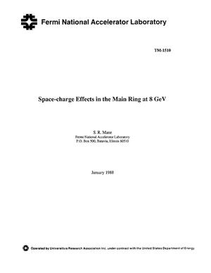 Space-charge effects in the Main Ring at 8 GeV