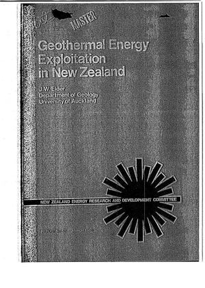 Geothermal energy exploitation in New Zealand